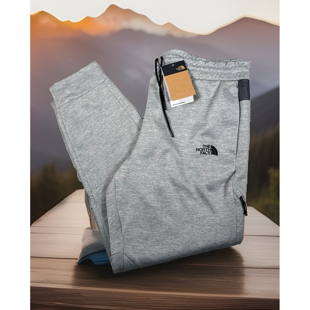 NWT The North Face Men Joggers Sweatpants Medium Grey Fleece XL Active Pants